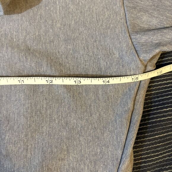 Under Armour Compression Shirt Mens S ColdGear Mock Neck Blue Gym Base Layer - Picture 6 of 11